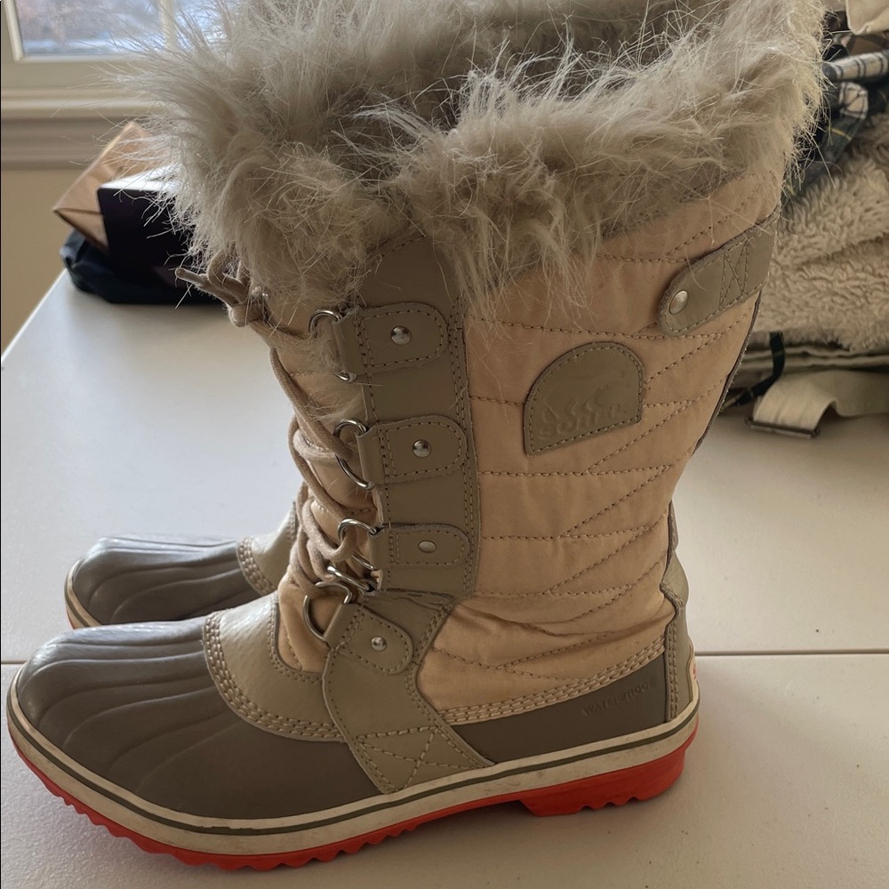 Sorel Winter Boots with Faux Fur Trim